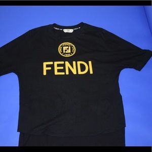 Fendi detailed T-shirt